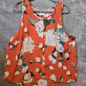 NWOT Cabi Manet Sleeveless Button Front Blouse #6101 XL